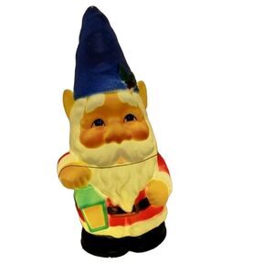 Holiday Time 11" Light Up Tabletop GNOME Blow Mold, New with Tags NWT